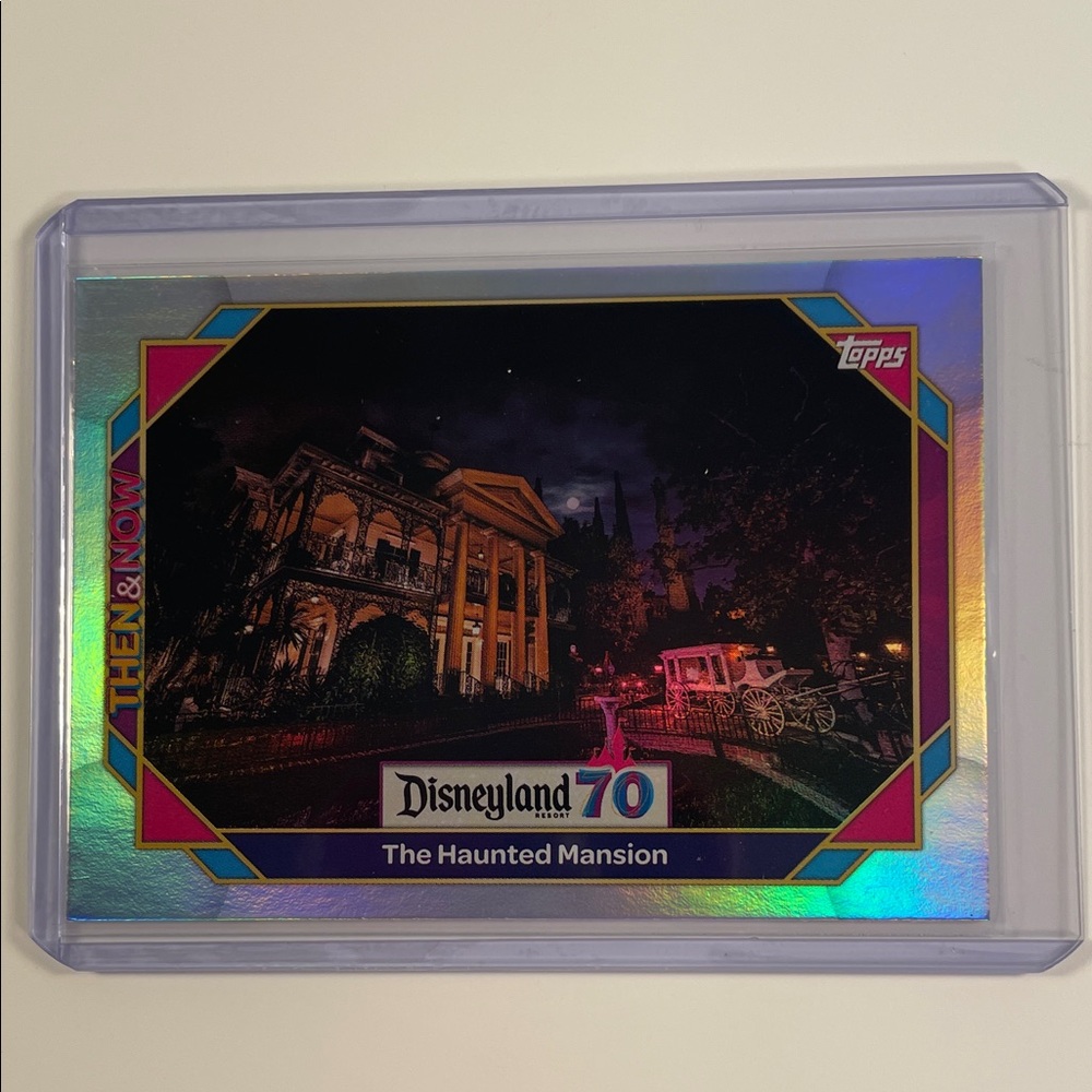 Topps Disneyland 70 The Haunted Mansion Trading Card - Purple Holographic